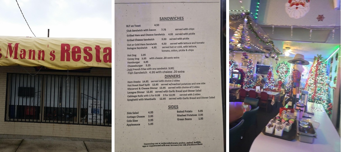 Lois Mann's Restaurant Menu