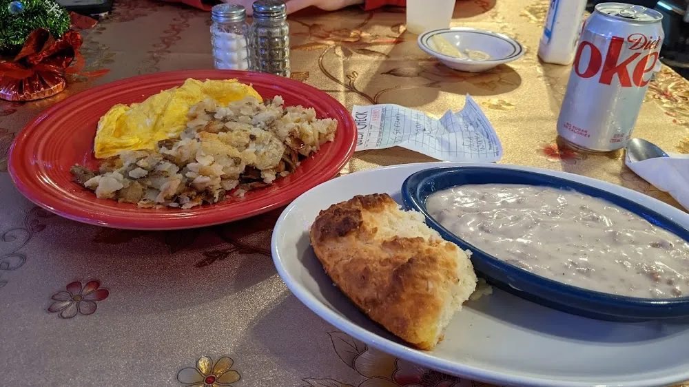Breakfast 5 Eggs Home Fries Biscuit with Gravy