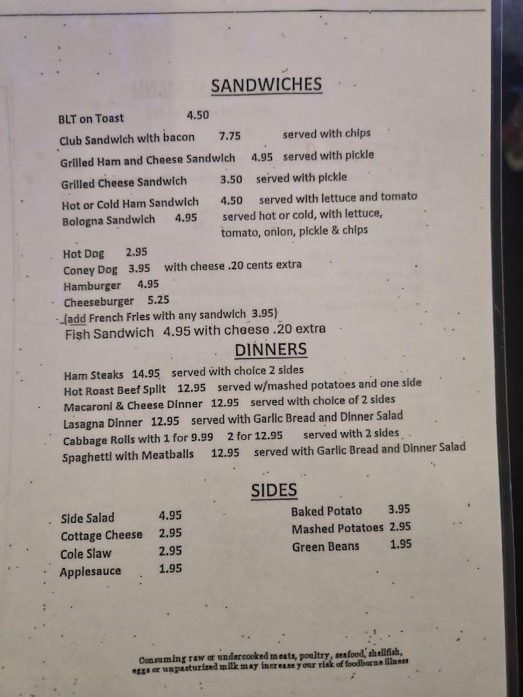Lois Mann's Restaurant Menu image 1